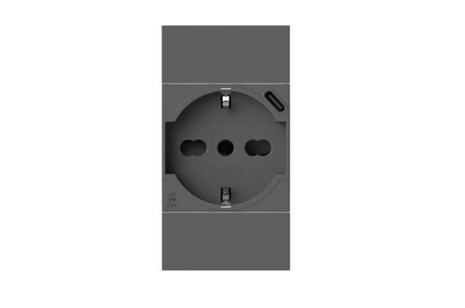 4 box 4 box presa p40 usb 3.0a per bticino living now nera 4b.kg.p40.usb - foto 1