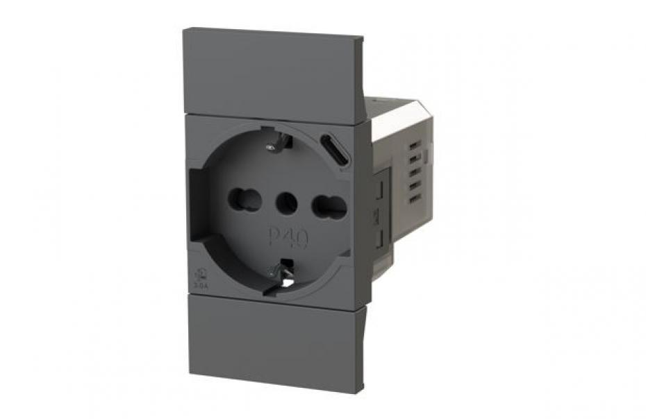 4 box 4 box presa p40 usb 3.0a per bticino living now nera 4b.kg.p40.usb - foto 2