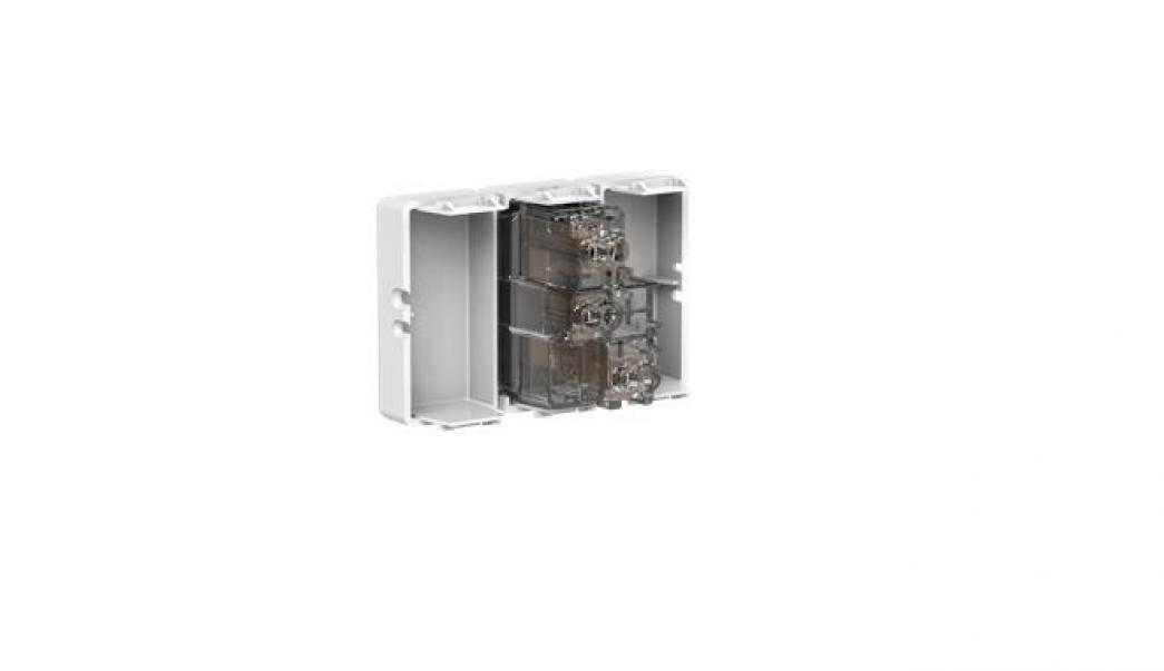 4 box 4 box presa corrente 10/16a e 2 bitappo per gewiss system bianca 4b.g20.bt - foto 3