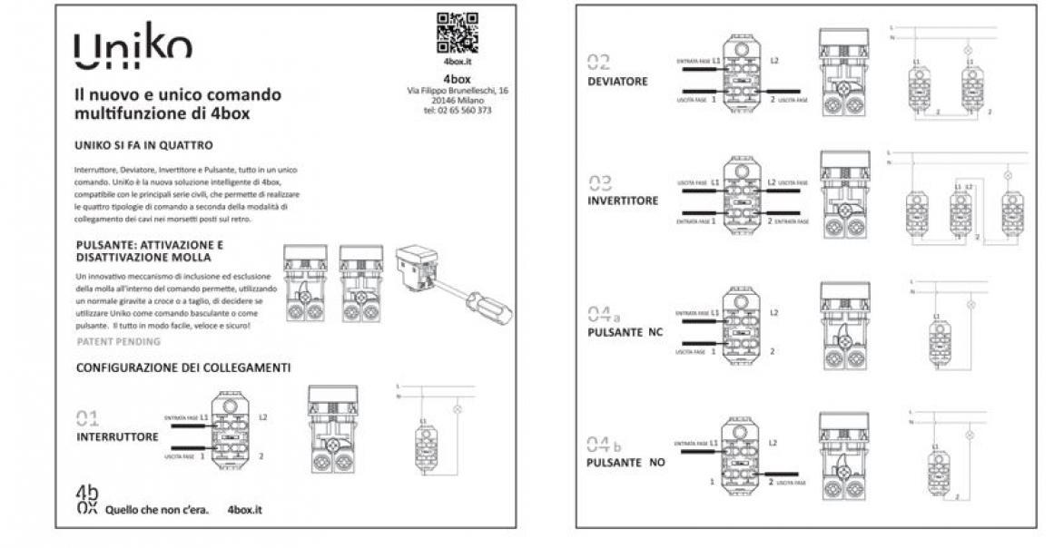 4 box 4 box uniko comando multifunzione per vimar arke bianca 4b.v19b.cu - foto 2