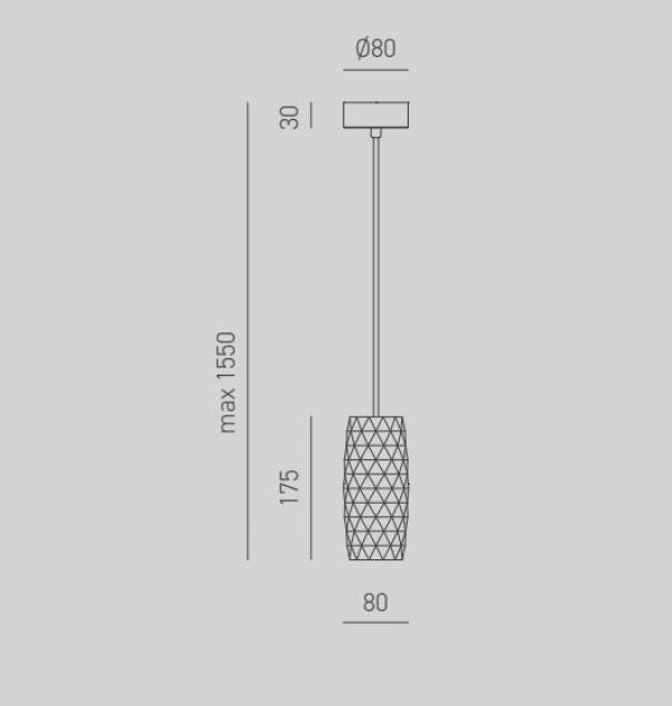 gea luce g.e.a.luce sospensione in metallo satinato nero lampadina esclusa fedsn1 edith s n - foto 2