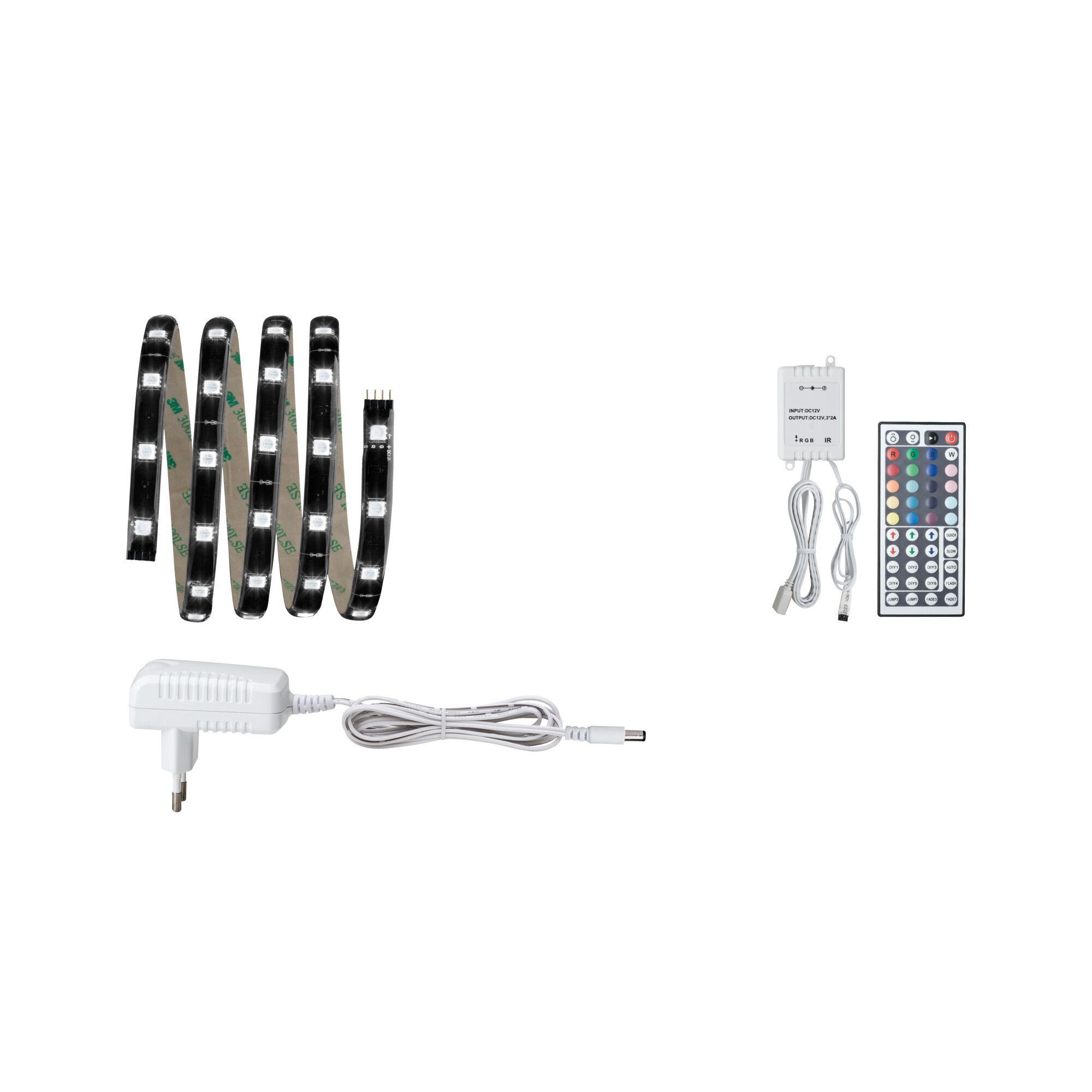 Kit striscia led RGB Paulmann 10W da 1.5m nero - 70319 05