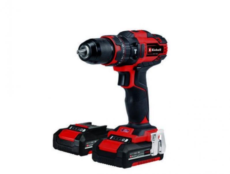 einhell avvitatori einhell italia 4513992 te-cd 18/40 li-i +64 (2x2,0ah)- percussione a batteria - foto 1