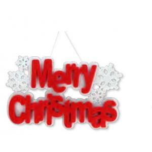 Scritta merry christmas giocoplast 70015375- in feltro