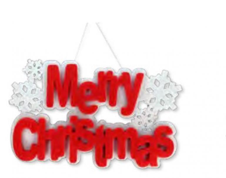 giocoplast natale scritta merry christmas giocoplast 70015375- in feltro - foto 1