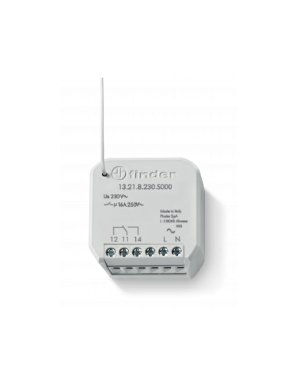 Attuatore remoto in radiofrequenza da incasso Finder Bliss2 16A 0.8W - 13218230S000 01