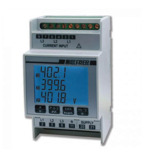 frer analizzatore di rete trifase compatto frer q52p3l005x4c2- nano5-1-5a - foto 1