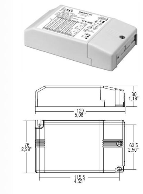 Alimentatore per led Tci Smart 50 IP20 in corrente continua con DIP-SWITCH - 122220 01