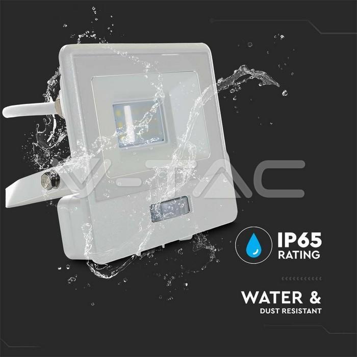 Proiettore led con sensore PIR V-tac 10W 4000K bianco VT-118S-1 - 20293 04