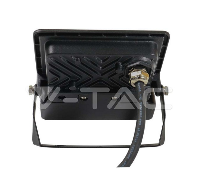 Proiettore led con sensore PIR V-tac 10W 6400K nero VT-118S-1 - 20282 02