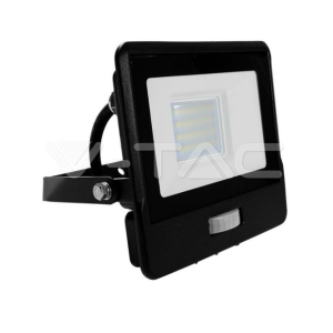 Proiettore led con sensore pir  20w 4000k nero vt-128s-1 - 20284