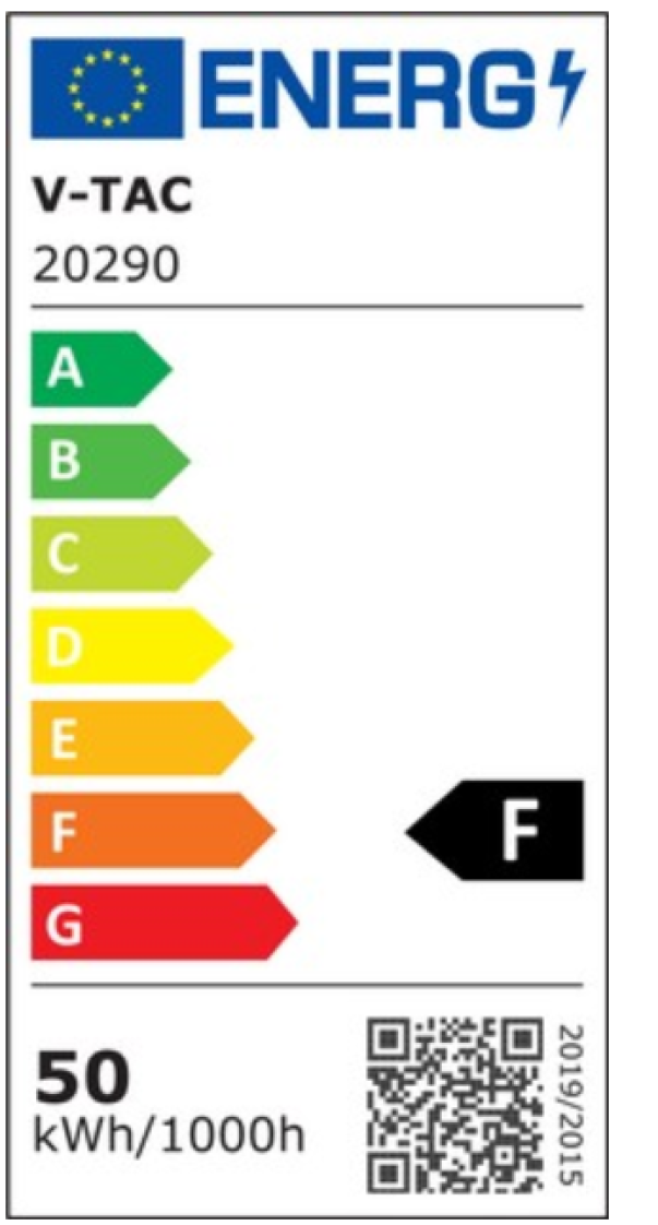 Proiettore led con sensore PIR V-tac 50W 4000K nero VT-158S-1 - 20290 06