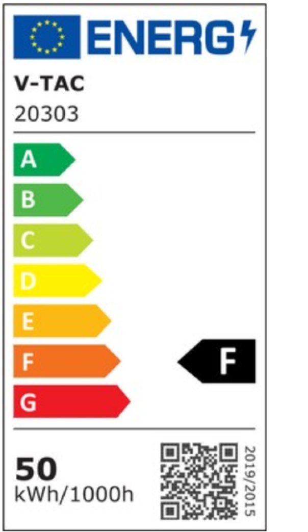 Proiettore led con sensore PIR V-tac 50W 6400K bianco VT-158S-1 - 20303 06