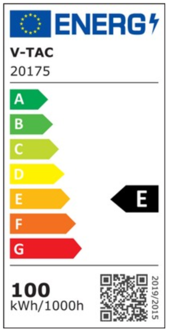 Proiettore led con sensore crepuscolare V-tac 100W 3000K nero VT-117 - 20175 06