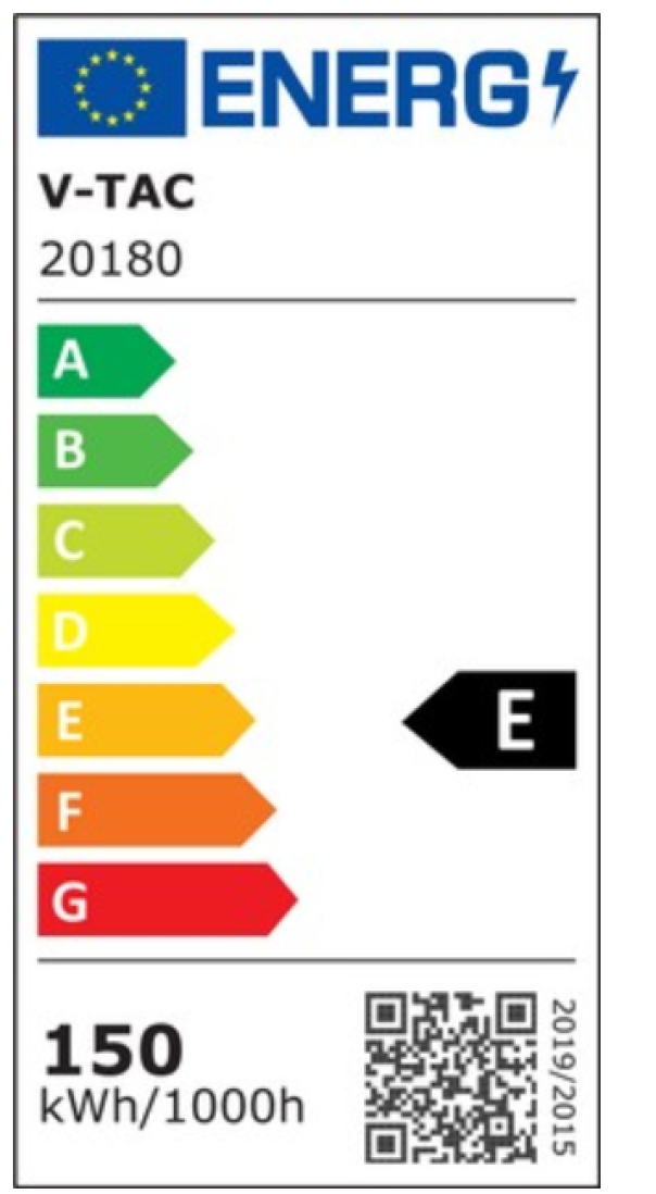 Proiettore led con sensore crepuscolare V-tac 150W 6500K nero VT-167 - 20180 06
