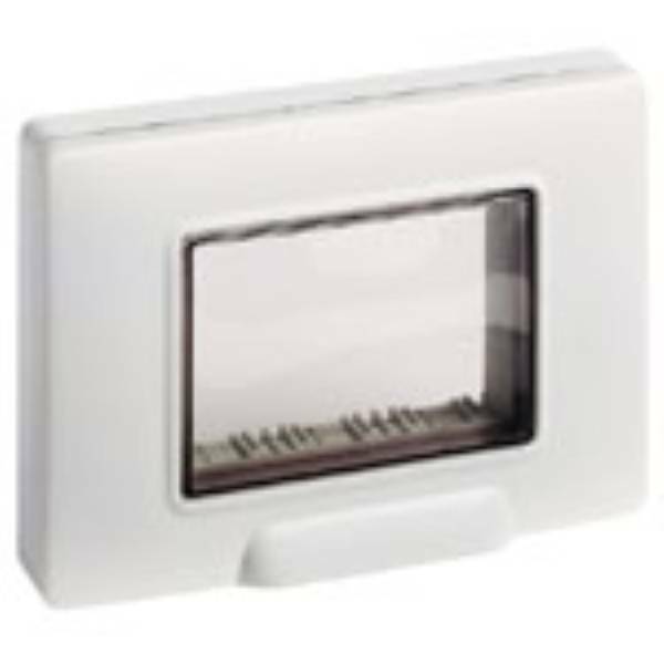 vimar vimar calotta stagna ip55 3 moduli grigio ral 7035 eikon, arke plana. 14943 - foto 1