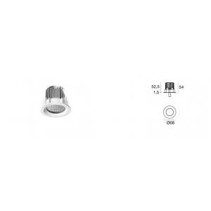 Faretto da incasso led cob44_r  97396w30-6.5w 3000k-bianco