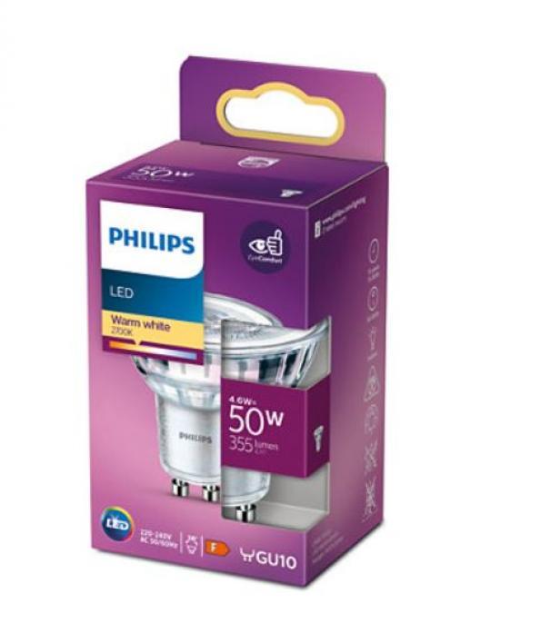 philips lampadina ledclassic philips lclatwist50ww 929001215255-gu10 4,6w 2700k - foto 2
