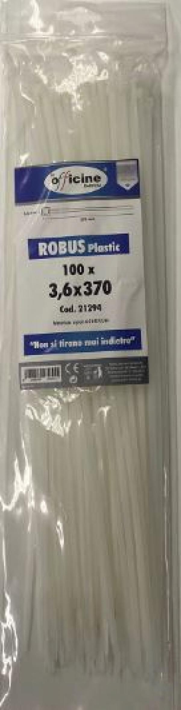 le officine 100 fascette in nylon le officine elettriche - robus plastic colore naturale of21294 - foto 2