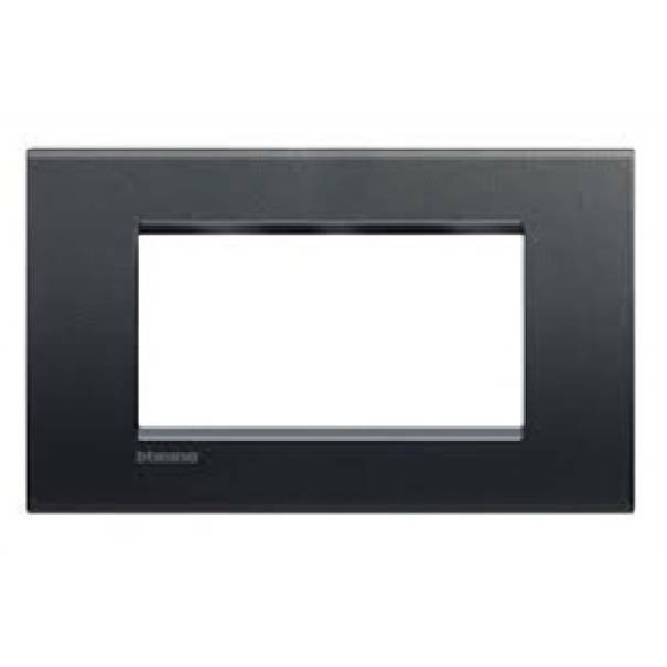 bticino bticino livinglight placca 4 moduli colore antracite lna4804ar - foto 1