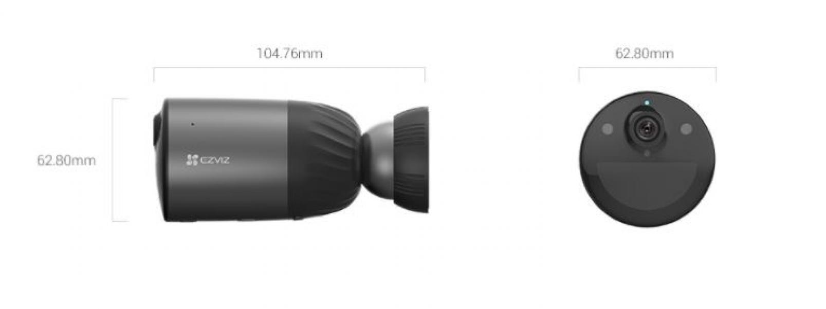telecamera ezviz dimensioni 104 76 mm 62 80 mm schema misure
