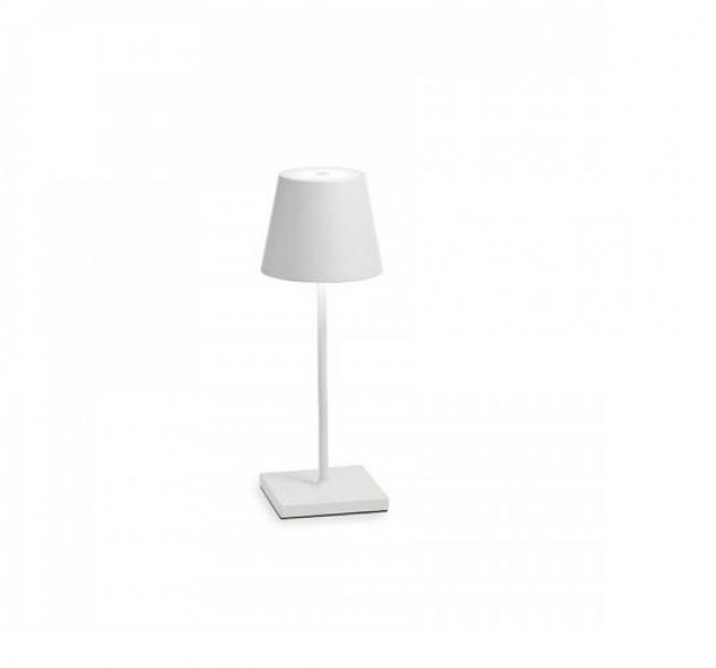 zafferano lampada poldina mini pro zafferano ld0320b3- da tavolo-ricaricabile-bianco - foto 1