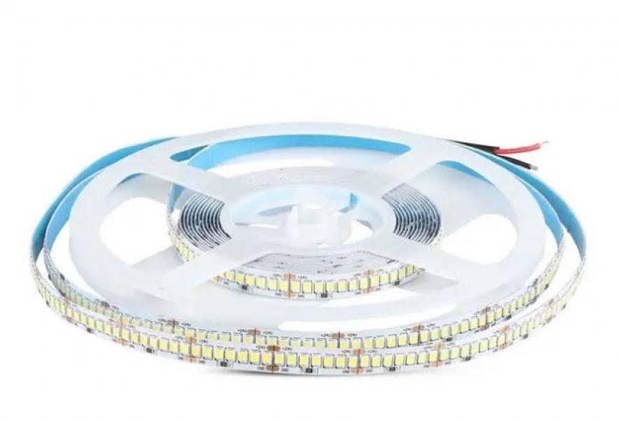 v-tac striscia led 5 metri v-tac 212599 vt-2835-24v 3000k ip20 18w/m - foto 1
