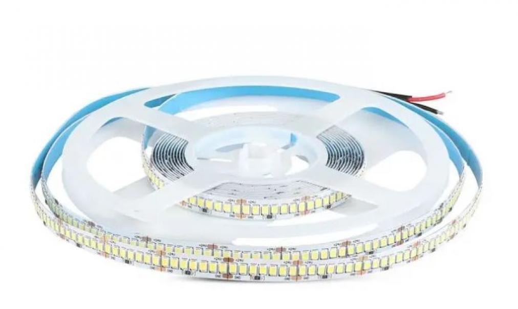 v-tac striscia led 5 metri v-tac 212600 vt-2835-24v 4000k ip20 18w/m - foto 1