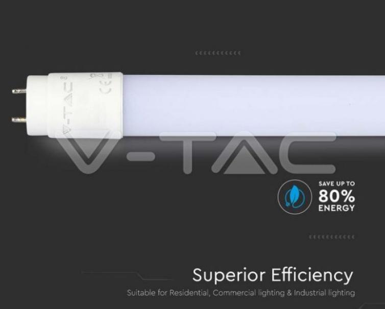 v-tac tubo led t8 v-tac 21657 vt-151-chip samsung-150cm 20w 4000k - foto 2
