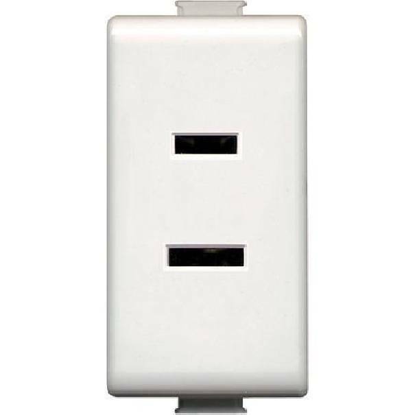 bticino bticino matix presa ul standard americano 2 poli 15a colore bianco am5115s - foto 1