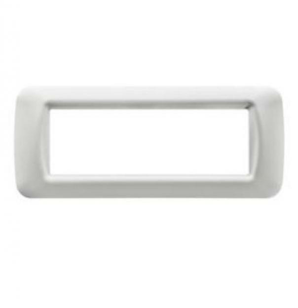 gewiss gewiss placca 6 posti colore bianco nuvola top system gw22506 - foto 1