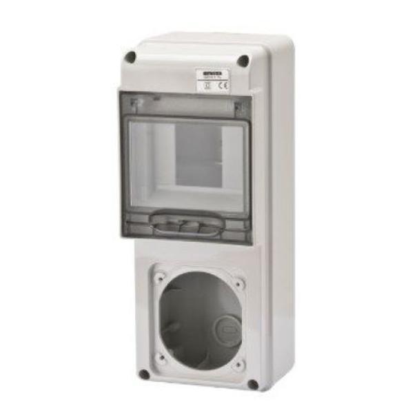 gewiss gewiss quadro stagno q-din 5 vuoto 16a ip65 gw68017 gw68017n - foto 1