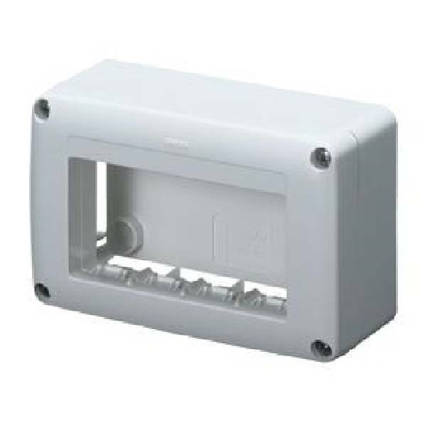 gewiss gewiss scatola porta apparecchi 4 posti system bianca gw27621 - foto 2