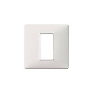 Plana placca 1 modulo tecnopolimero colore  bianco 14641.01