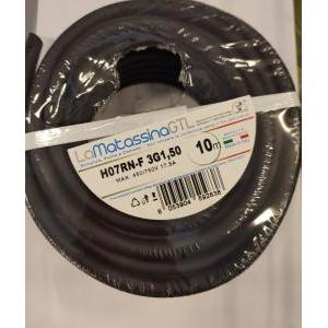 Cavo multipolare h07rn-f 3x1,5 go-at toplone mh07rnf3g1,5ne10- 10 metri nero