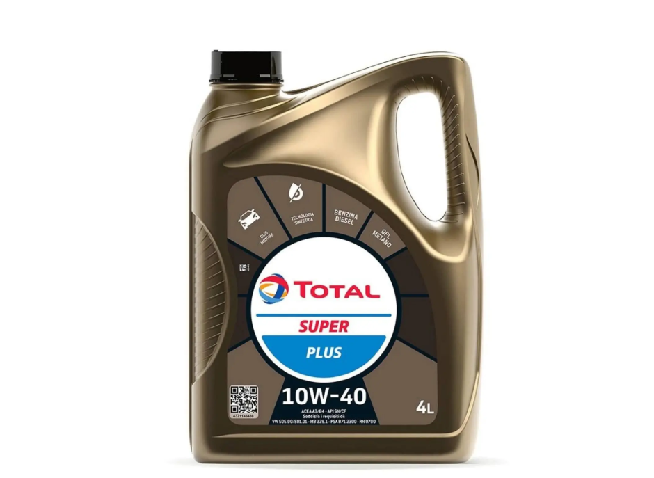 tanica olio motore total super plus 10w40 4l