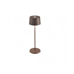 Lampada da tavolo led idea dkl dol61082abr-ricaricabile-3,3w 3000k ip65-corten