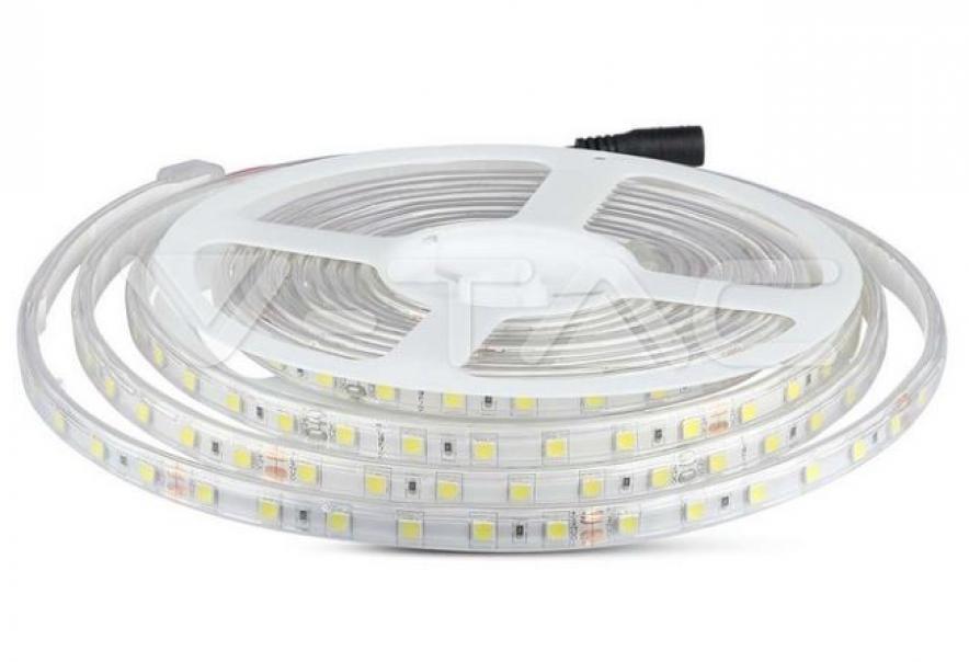 v-tac striscia led v-tac 212564 vt-5050-ip65 24v 10w 6500k - foto 1