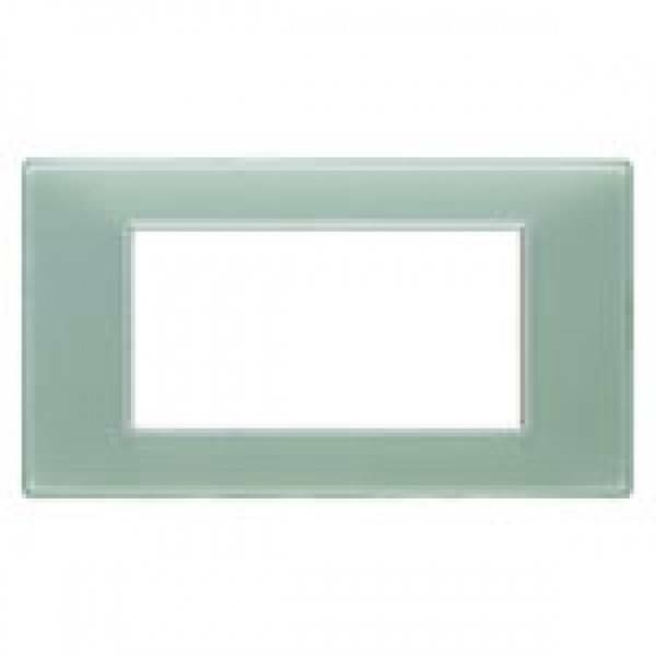 vimar vimar plana placca 4 moduli tecnopolimero colore reflex  menta 14654.44 - foto 1