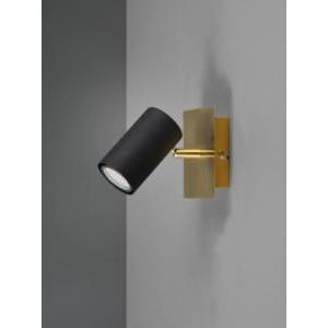 Lampada da parete marley  802400180-1xgu10-oro e nero