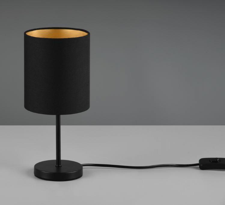 trio lighting lampada da tavolo jerry trio lighting r50491080-oro nero- 1x e14 esclusa - foto 1