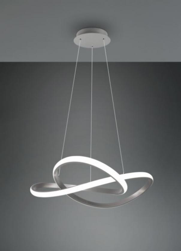 trio lighting sospensione course trio lighting r32051407 - colore nichel e bianco 27,5w - foto 1