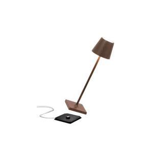 Lampada a led poldina  pro micro-ricaricabile-corten - ld0490r3