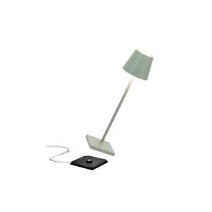 Lampada a led poldina  pro micro -ricaricabile- salvia-ld0490g3