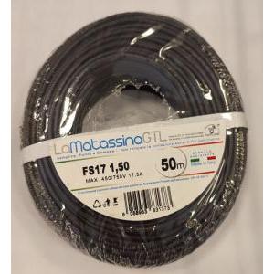 Cavo unipolare fs17  mfs171,5ne50-1,5mmq-50 metri- nero