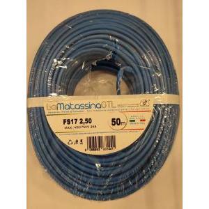 Cavo unipolare fs17  mfs172,5bl50-2,5mmq-50 metri-blu