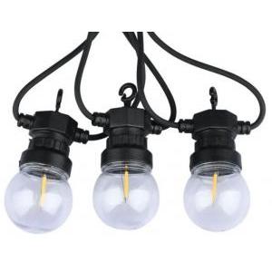 Catenaria led  212728 vt-71510-n - 10 lampadine 0,4w 3000k 5 metri