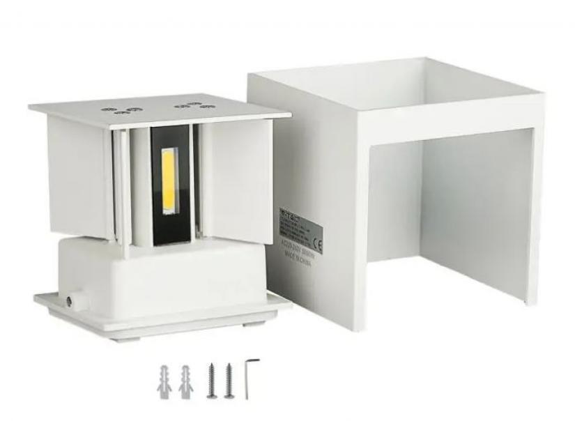 v-tac lampada da parete led v-tac 217079 vt-759-n - ip65 5w 3000k-bianco - foto 2
