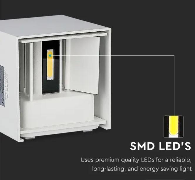v-tac lampada da parete led v-tac 217088 vt-759-n - ip65 5w 4000k-bianco - foto 4