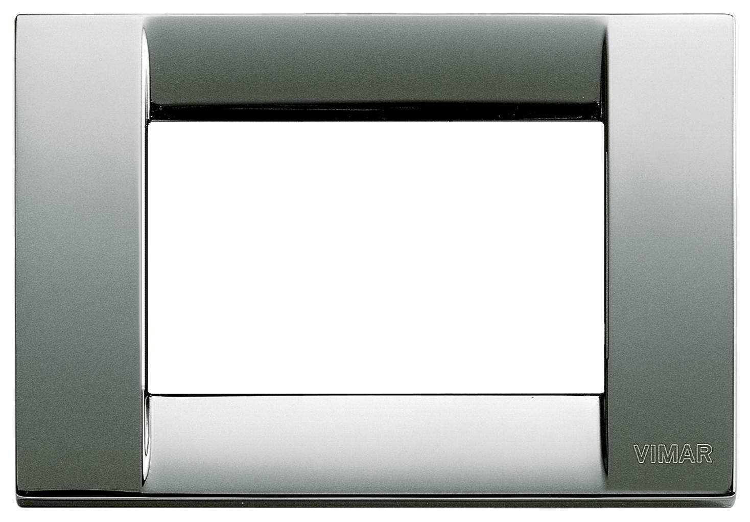 vimar vimar idea placca 3 posti colore cromo lucido  16733.36 - foto 1